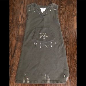 Deux par Deux sleeveless embellished sweater dress size 7